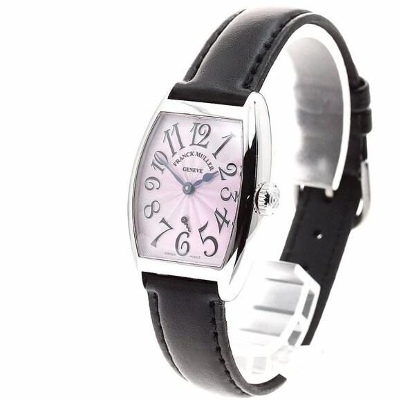 FRANCK MULLER Tonneau Curvex 1750S6D pink Dial Quartz Ladies Watch_897320 - Picture 1 of 7